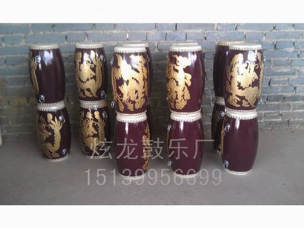 特制燙金龍腰鼓