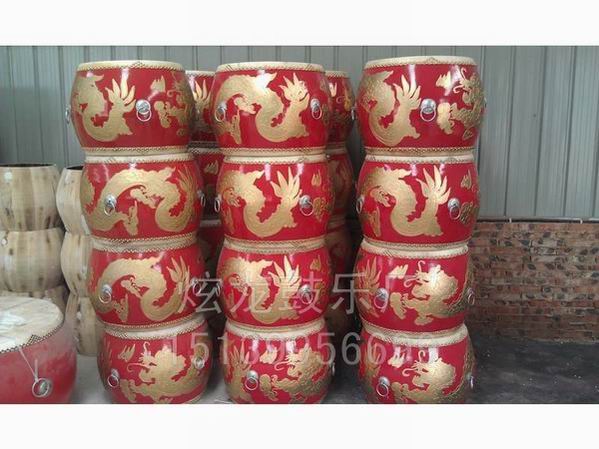 18寸燙金龍鼓